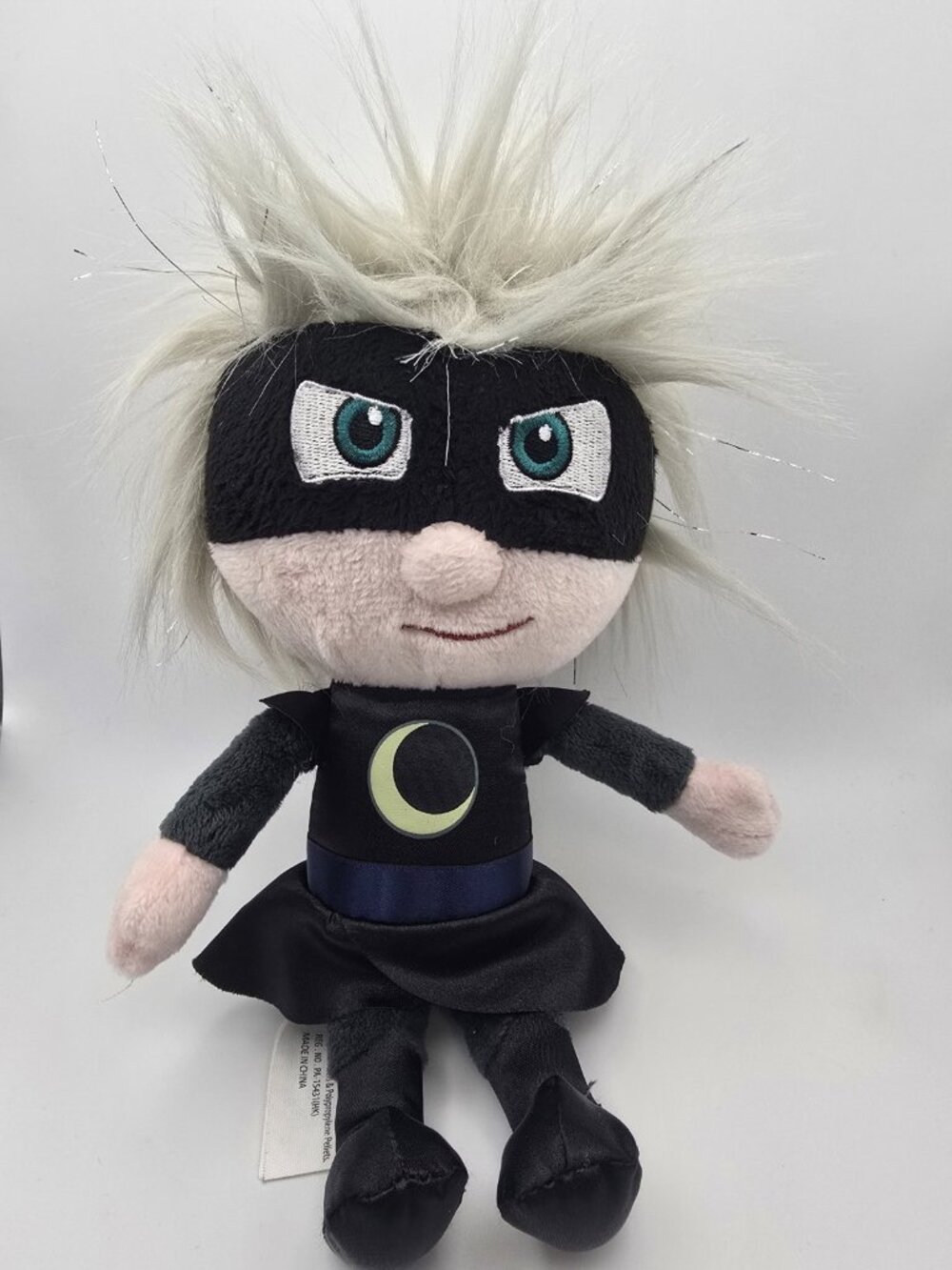 PJ Masks Luna Girl Moon Plush Doll Stuffed Soft Toy Glitter Wild Hair 9"